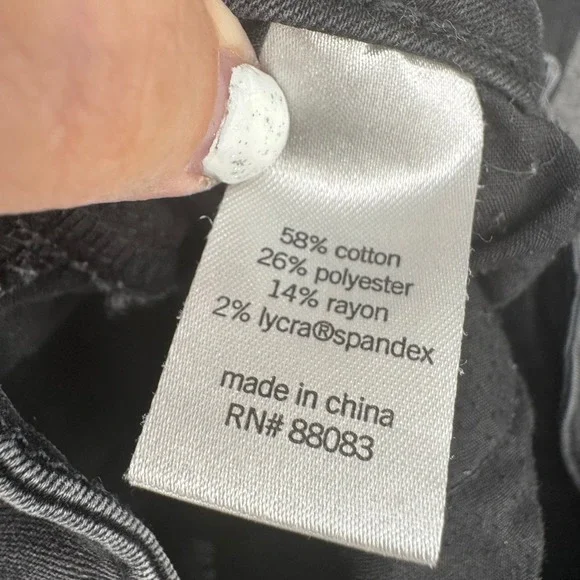 SO Womens Low Rise Jegging Skinny Jeans Faded Black Size 3 Stretch Denim - Picture 7 of 9